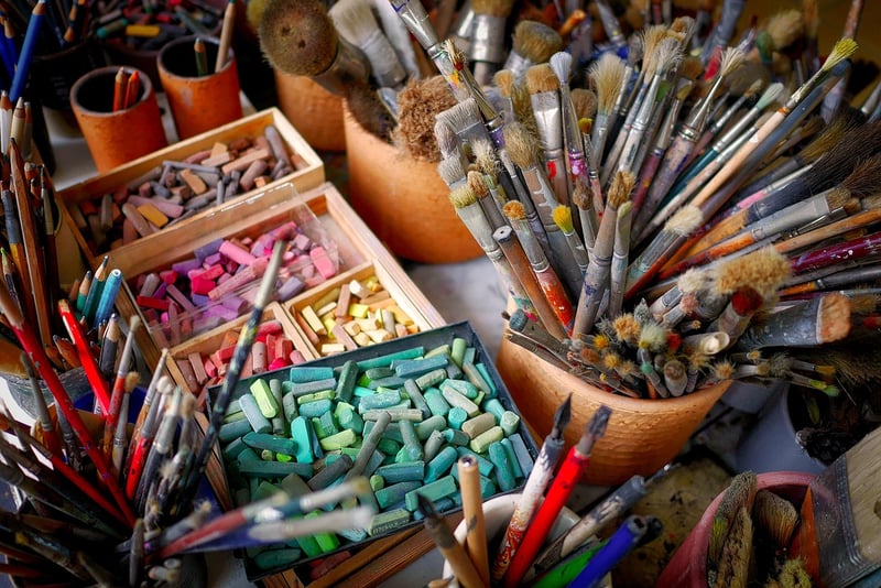 Recycled materials in art